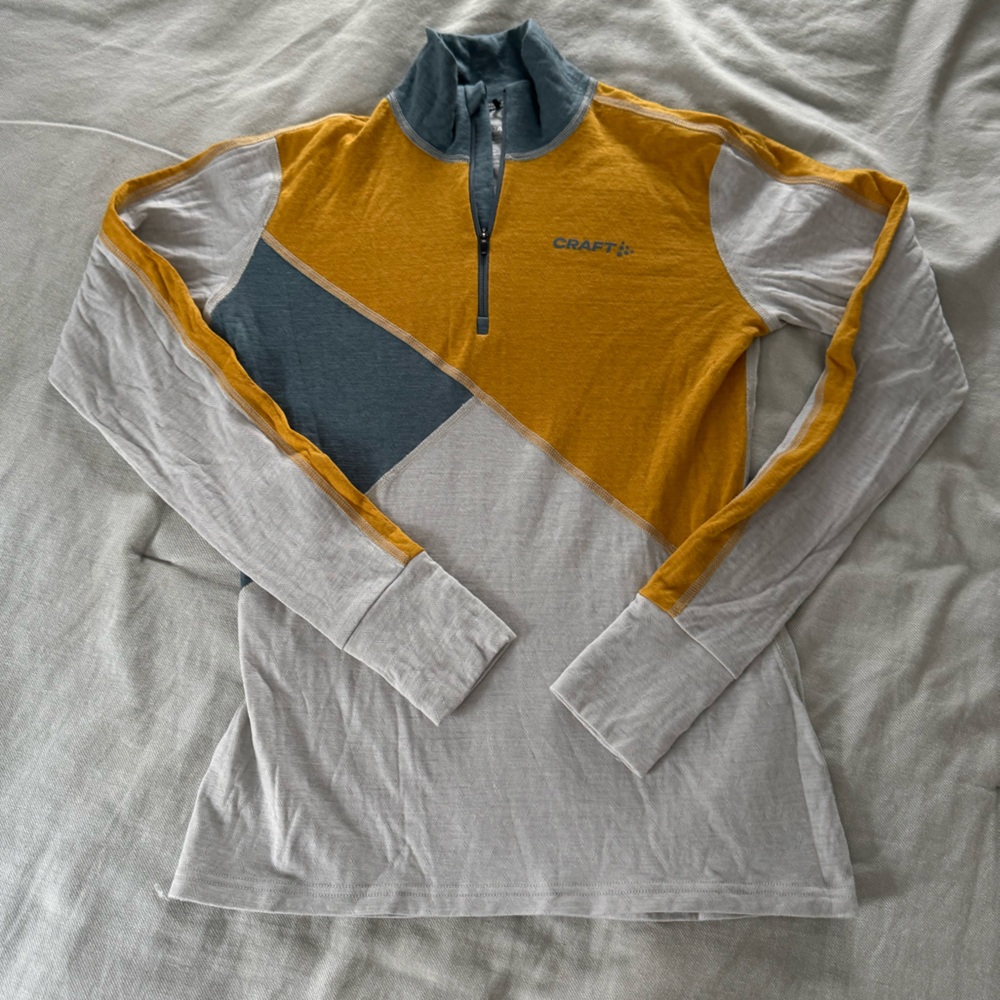 Craft Women's ADV Nordic Wool Baselayer Quarter-Zip Top Medium